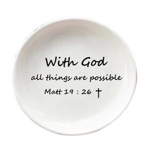 Inspirational White Ceramic Dish